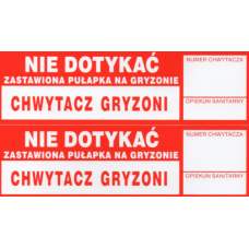 Naklejka na chwytacz gryzoni 